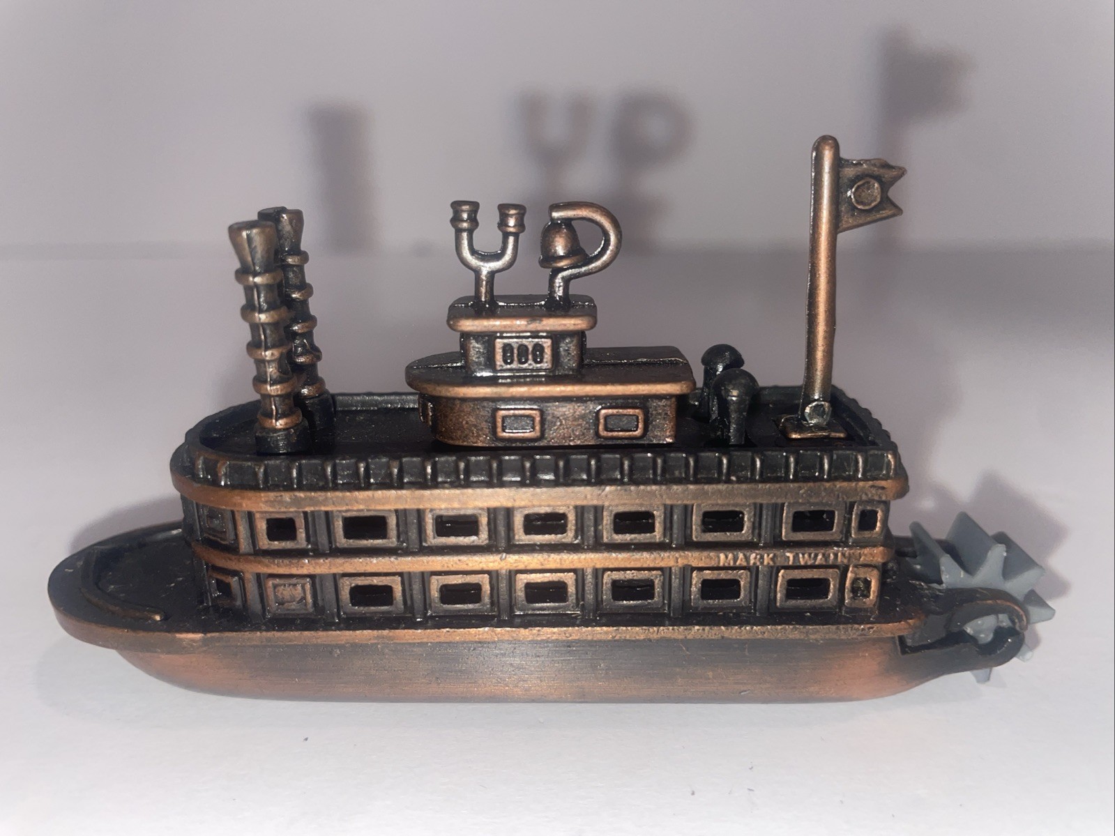 Steam Boat with Paddle Wheel Die Cast Metal Collectible Pencil Sharpener