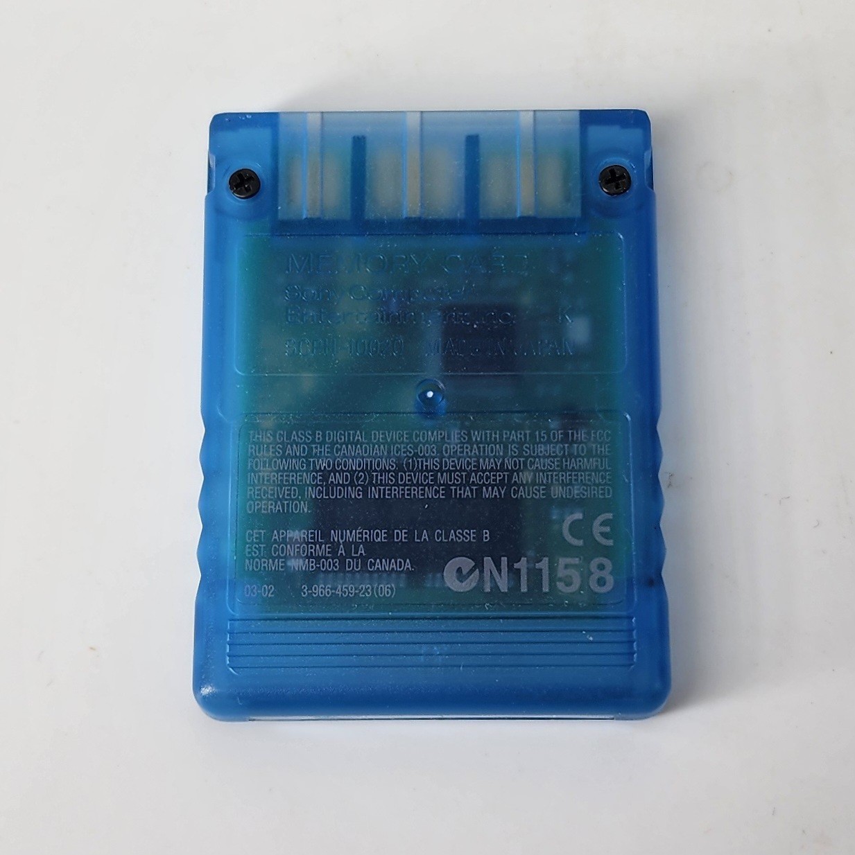 Sony PlayStation 2 8MB Memory Card - Blue - SCPH-10020 - FAST SHIPPING!