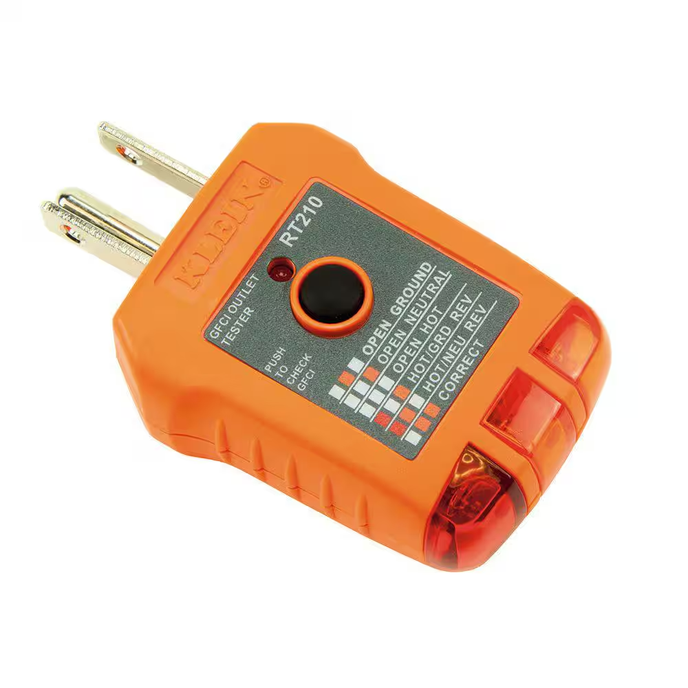 NEW Durable Klein Tools Standard/GFCI Outlet Tester Detect Wiring Problems