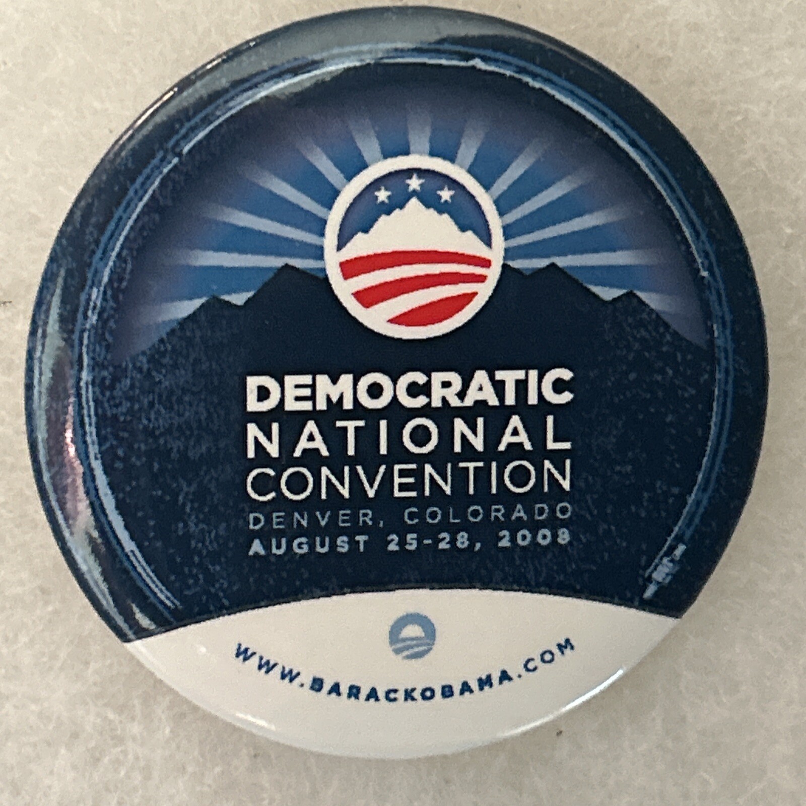 Democratic National Convention Denver 2008 Barack Obama 2 1/4”pinback button pin
