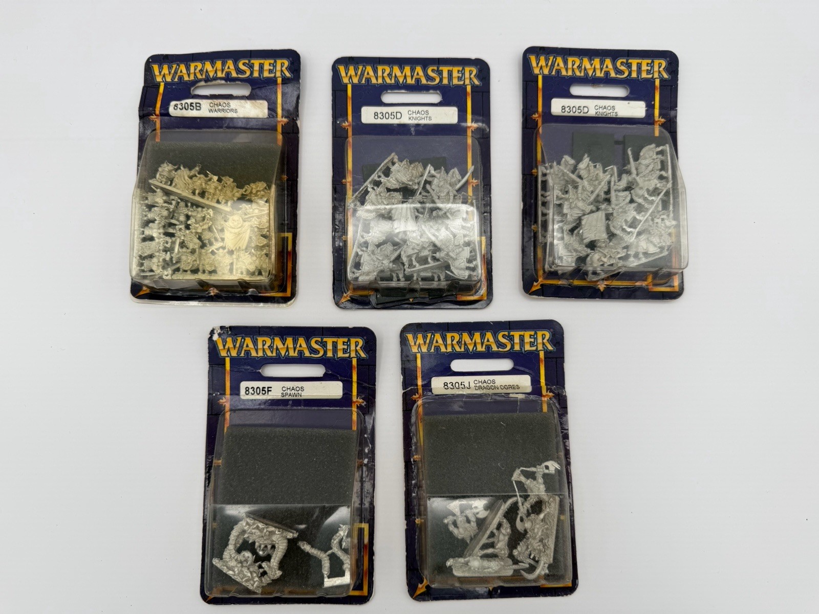 Warmaster Lot of 5 Chaos Sets - Sealed 8305 (B, D X 2, F, J) Metal OOP GW