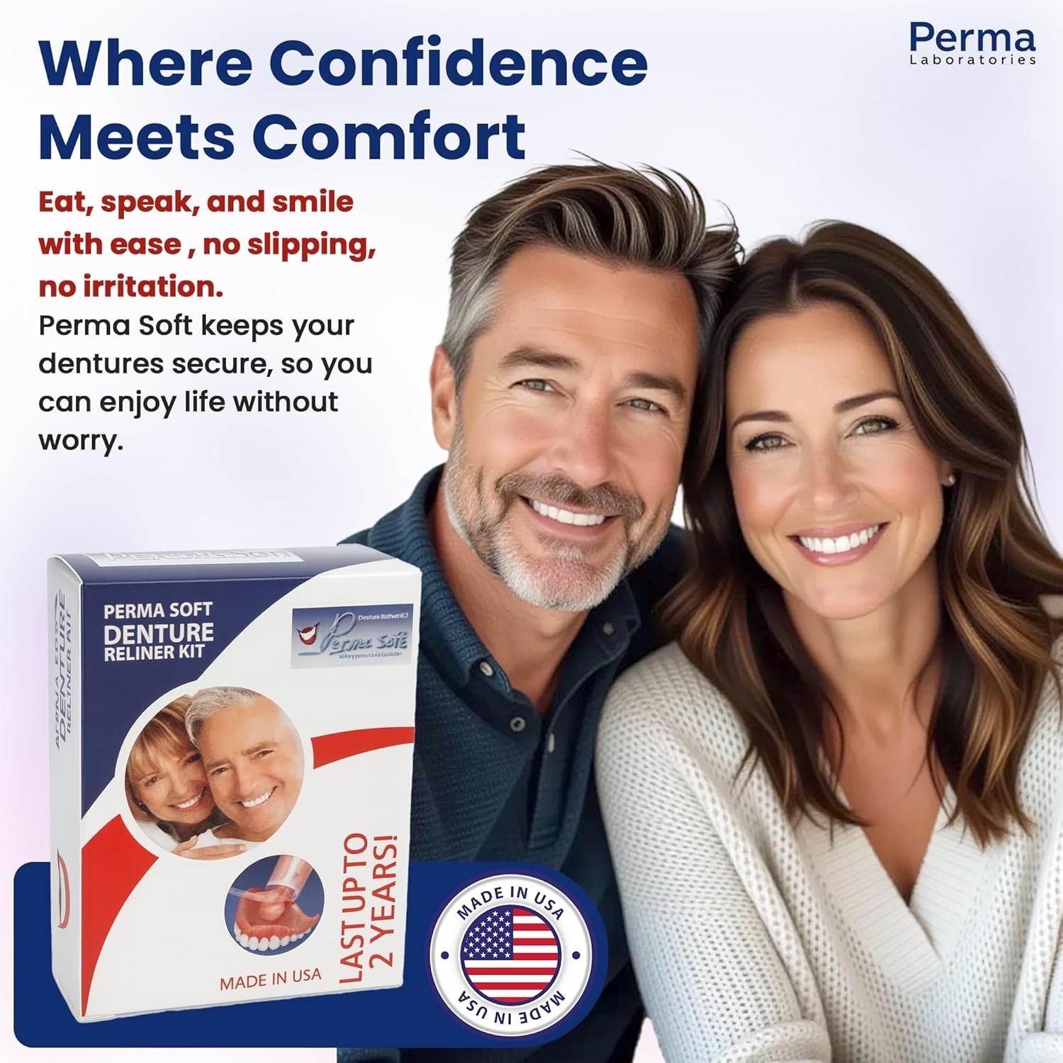 Perma Soft Denture Reliner Kit - Tight Custom Fit