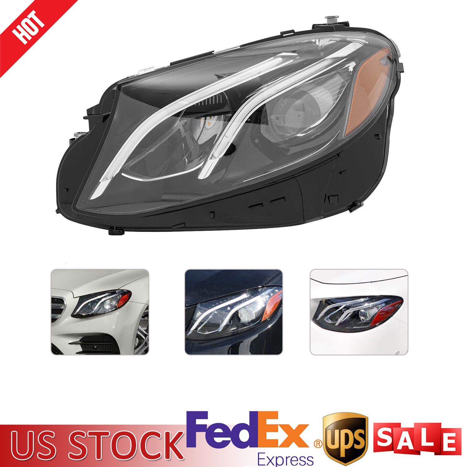 2017-2020 For Mercedes-Benz E-Class E300 W213 LED Headlight Headlamp Left Side