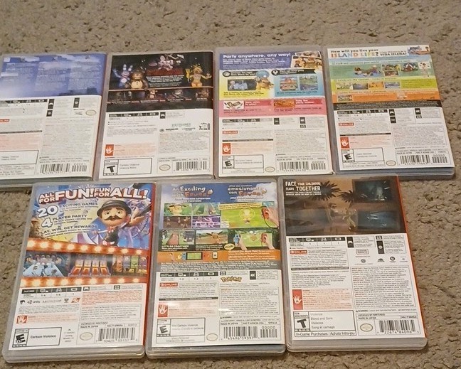 Nintendo switch game case lot (games not included)