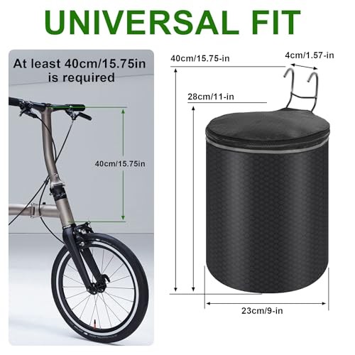 Scooter Waterproof Front Basket，Thickened Folding Bike Honeycomb Pattern