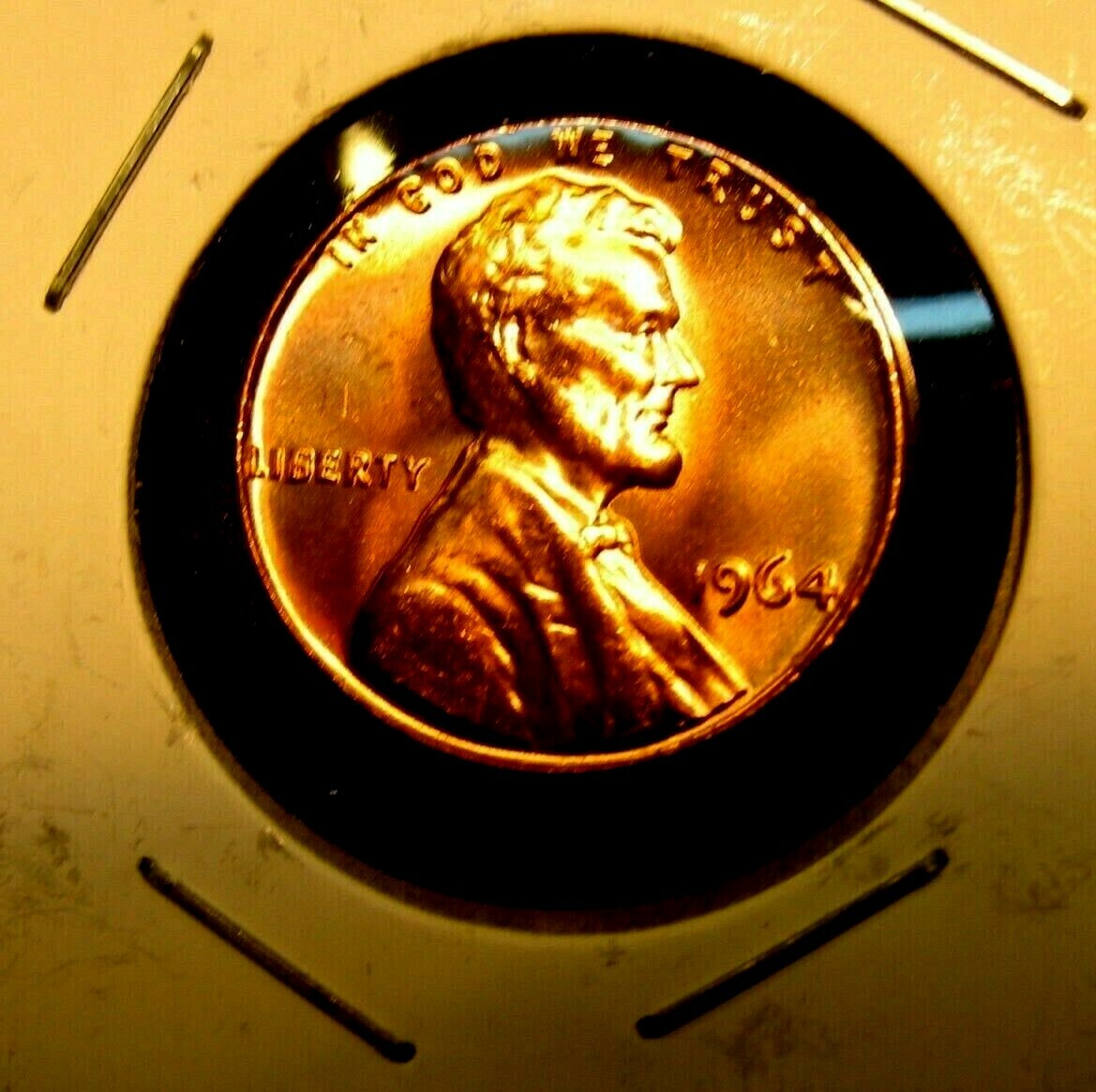 1964 - P   Lincoln  Memorial  Cent   BU  Red  Nice  US  Coin