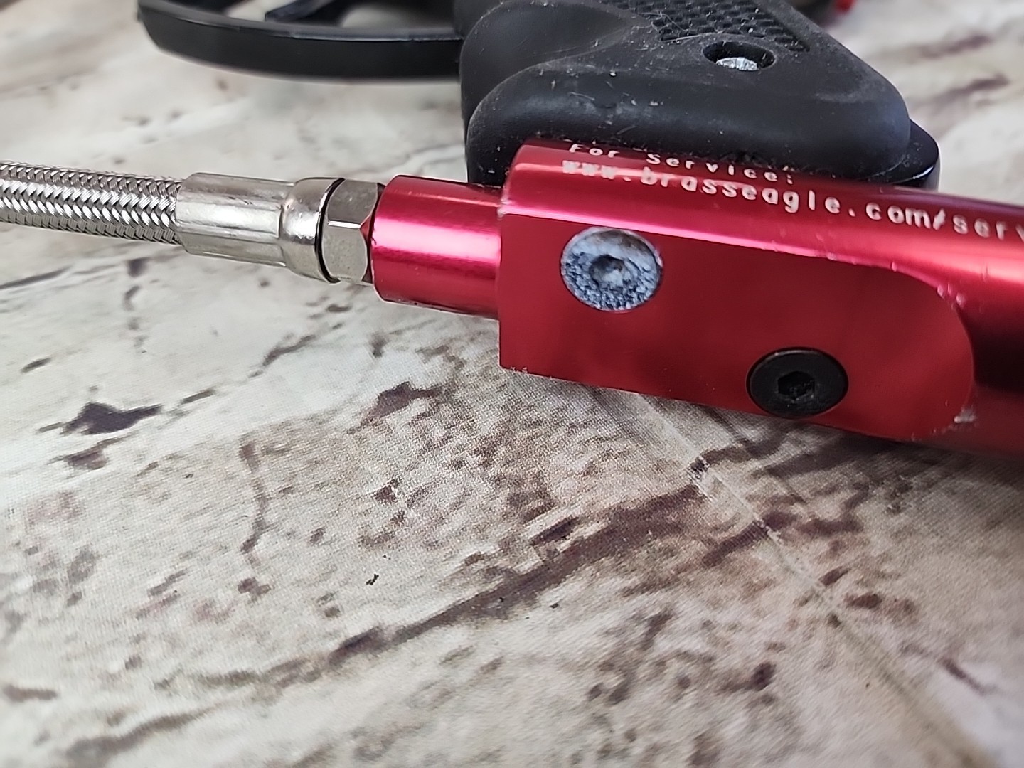 Brass Eagle Avenger 3 Paintball Marker Gun Red (Untested)