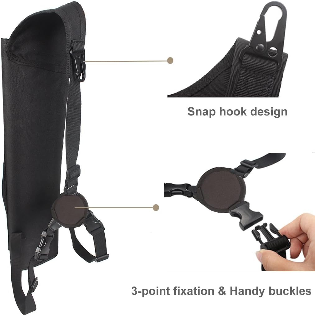 Archery Multi-Function Back Arrow Quiver with Molle System Shoulder Arrows Holde