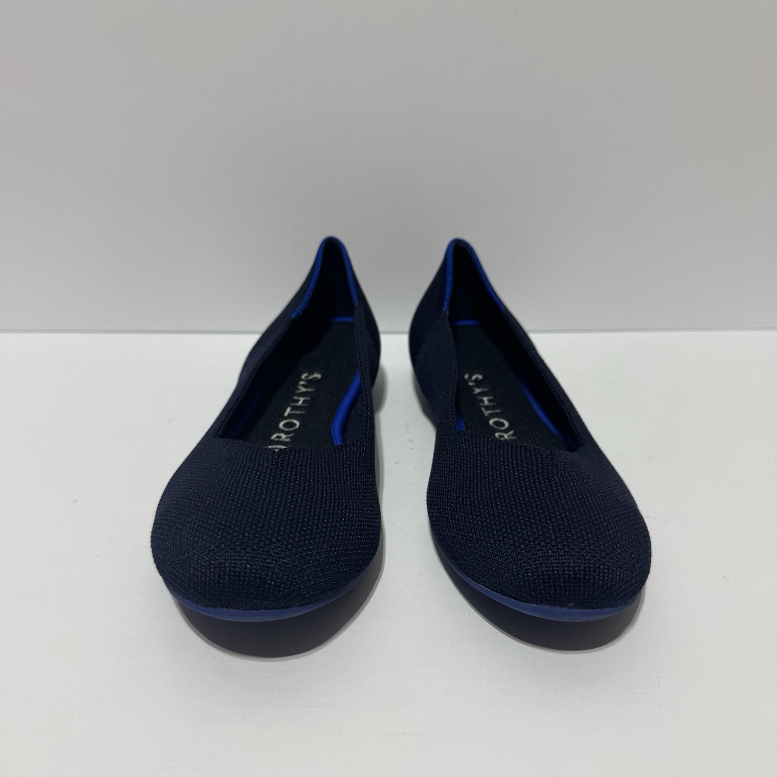 Rothys The Flat Round Toe Navy Solid Size 7 M