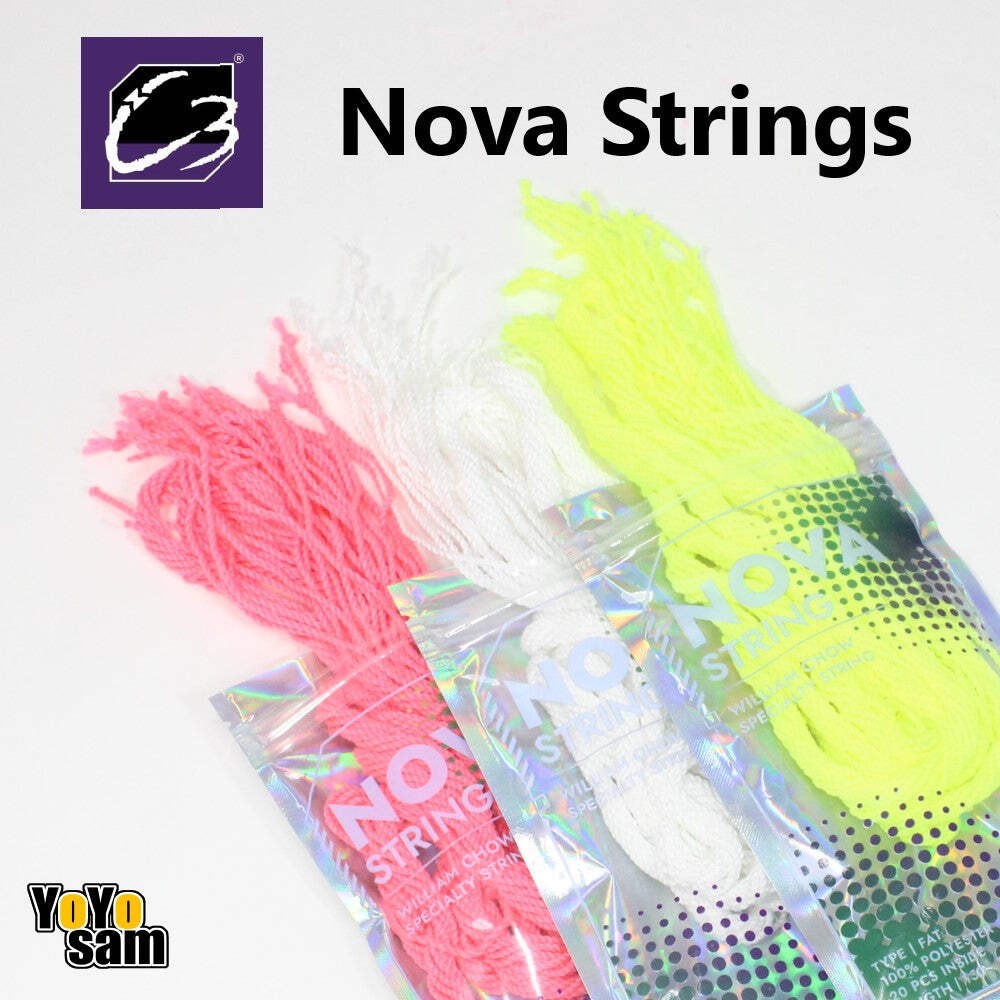 C3yoyodesign Nova Yo-Yo String - Fat Size Polyester - 20 Pack of YoYo String - W