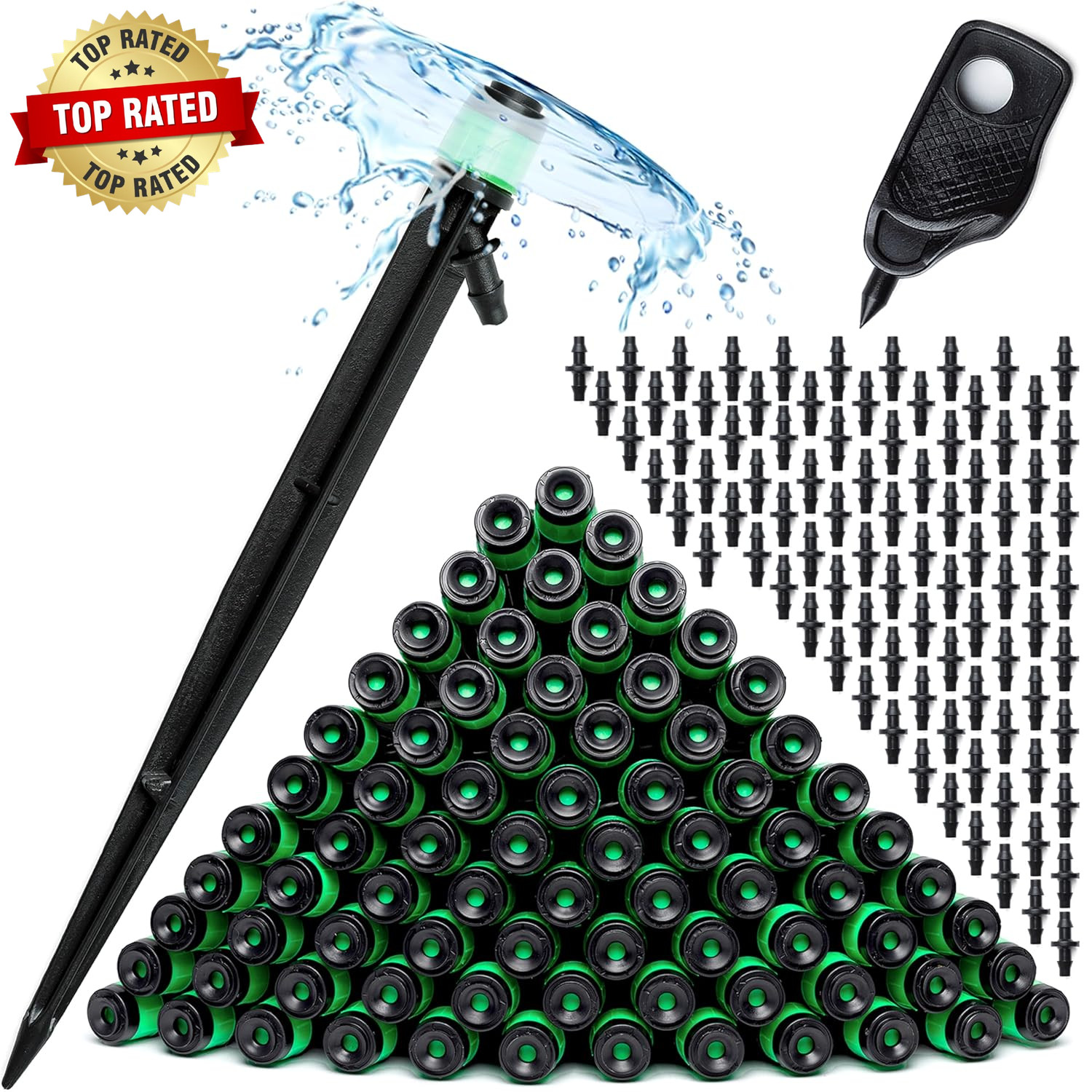 100 Drip Irrigation Emitters Vortex - Drip Irrigation Parts for Irrigation Kit -