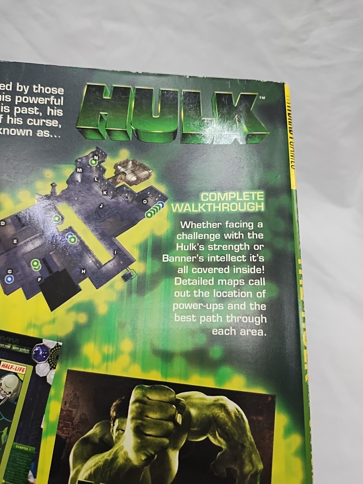 Hulk Official Strategy Guide Book With Poster Insert