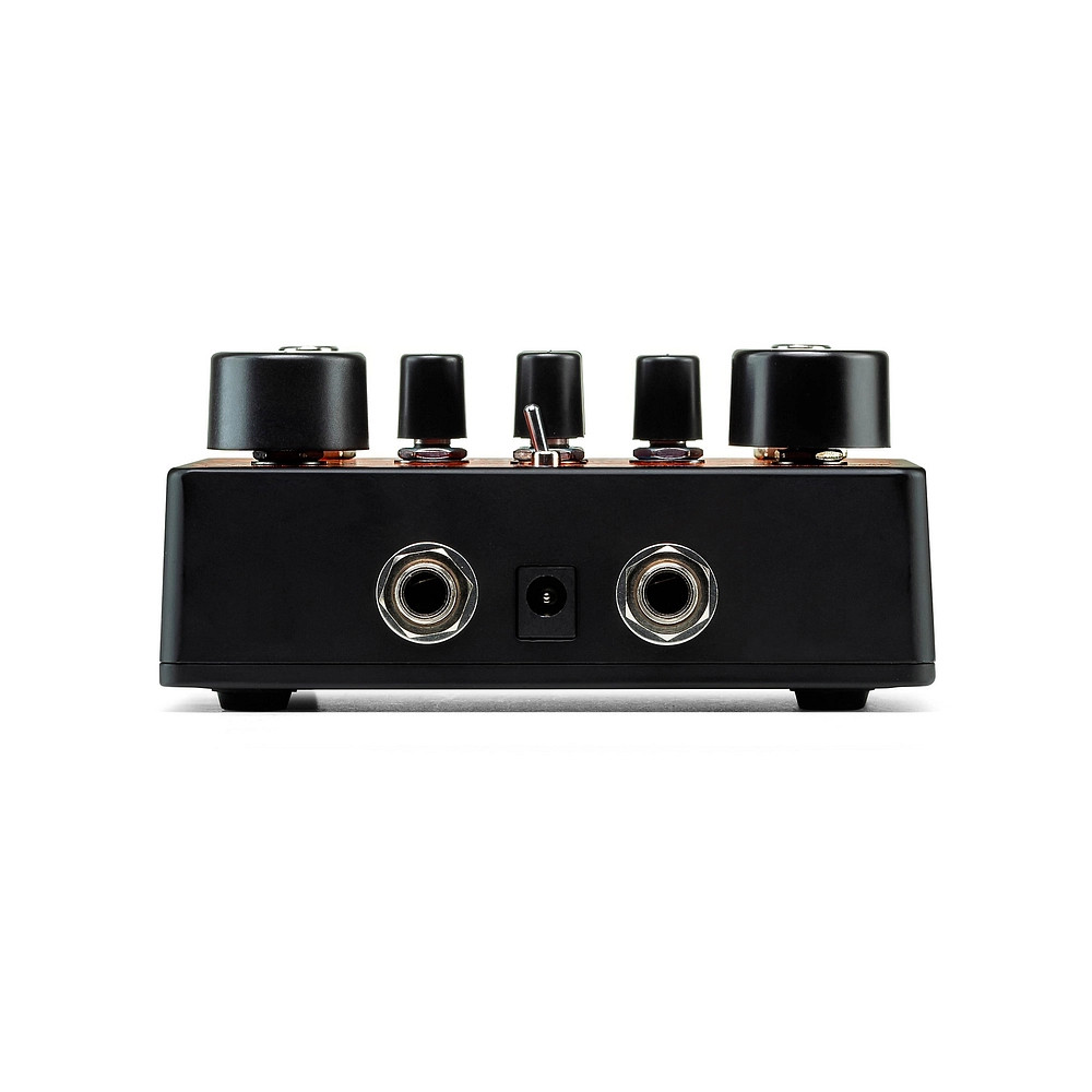 ElectroHarmonix Hell Melter Distortion Effects Pedal Black and Orange