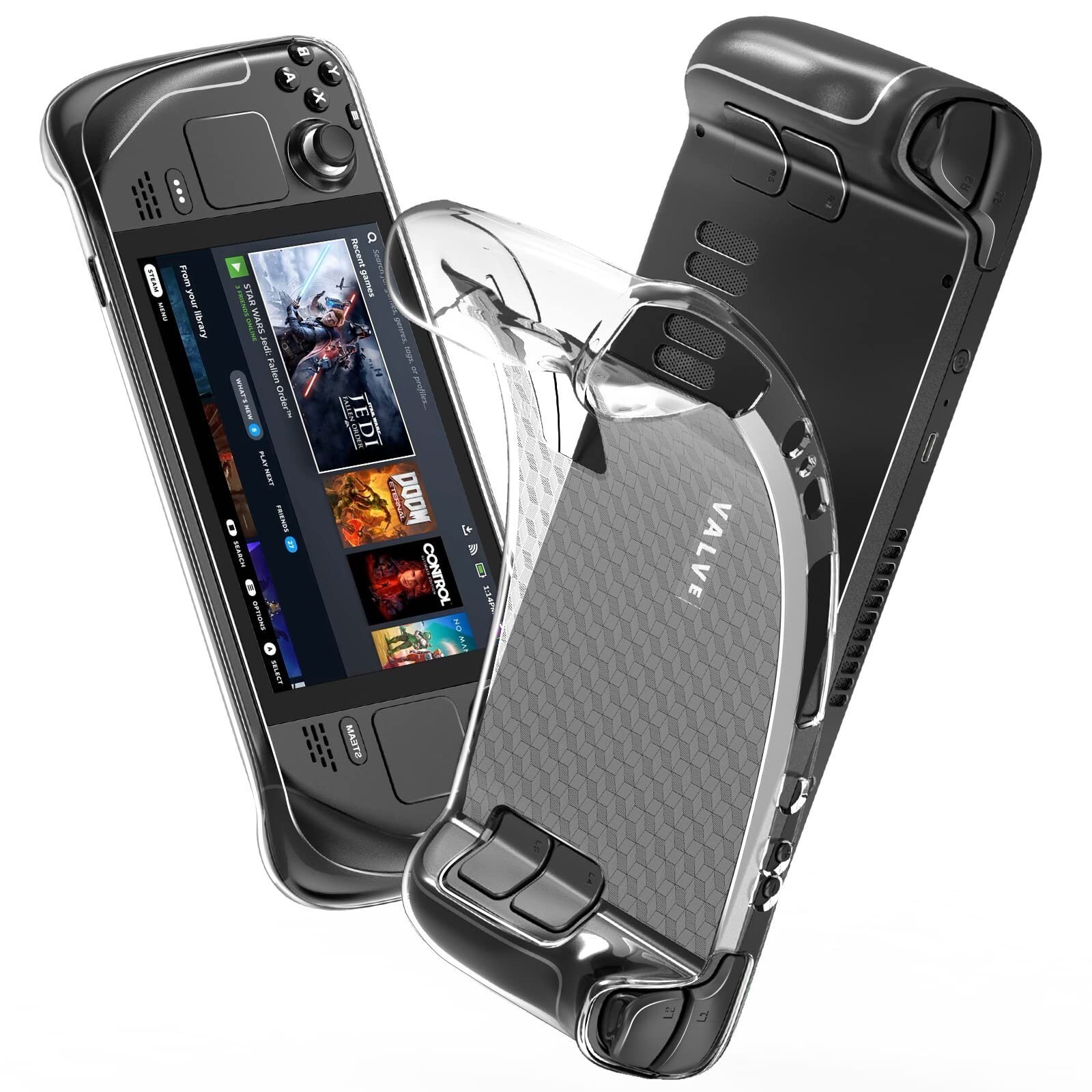 New Protective Case,TPU Soft Cover Protector for Steam Deck with Full Protection