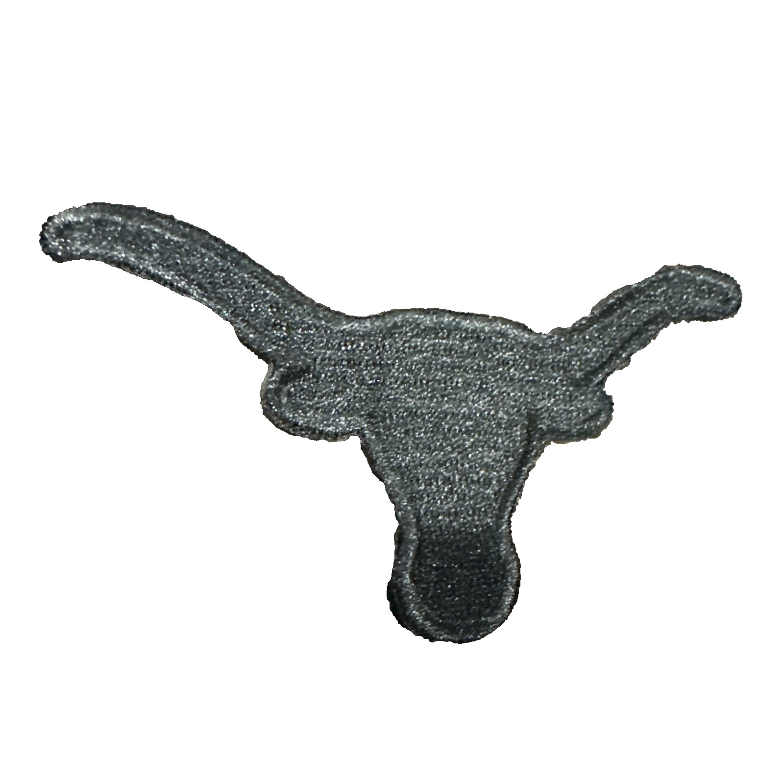 TEXAS LONGHORNS UT BEVO ALL BLACK MASCOT LOGO EMBROIDERED PATCH NEW-OLD STOCK