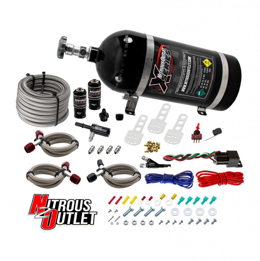 X-Series Dodge 4.7/5.7/6.1 EFI Single Nozzle System - Gas/E85 (5-55psi)(35-200H