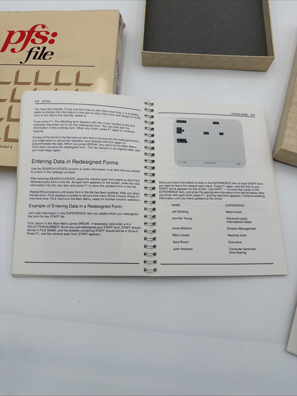 pfs:file TRS-80 Model 4 Software Publishing Corp Disk Tested Working Vintage