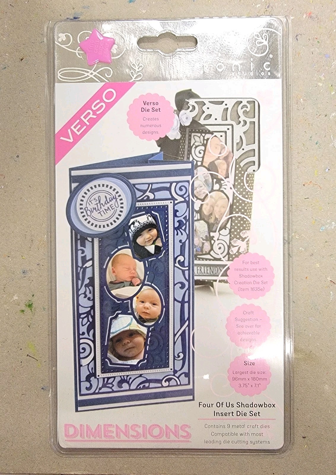 NEW Tonics Studios Dimensions Shadowbox Die Set, Retired, Four of Us
