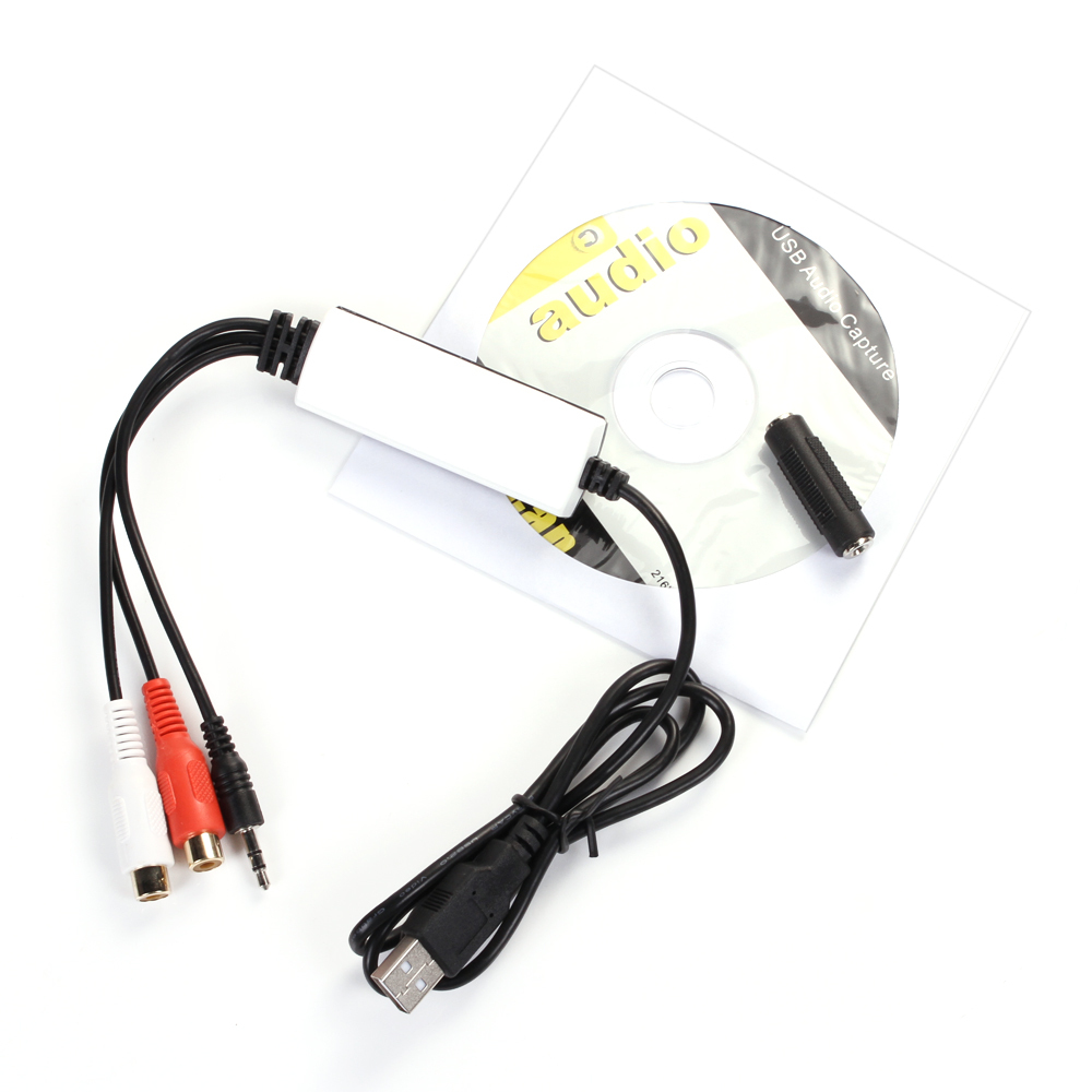EzCAP 3.5mm RCA to USB 2.0 Audio Capture Converter Adapter for XP Vista  CD mp3