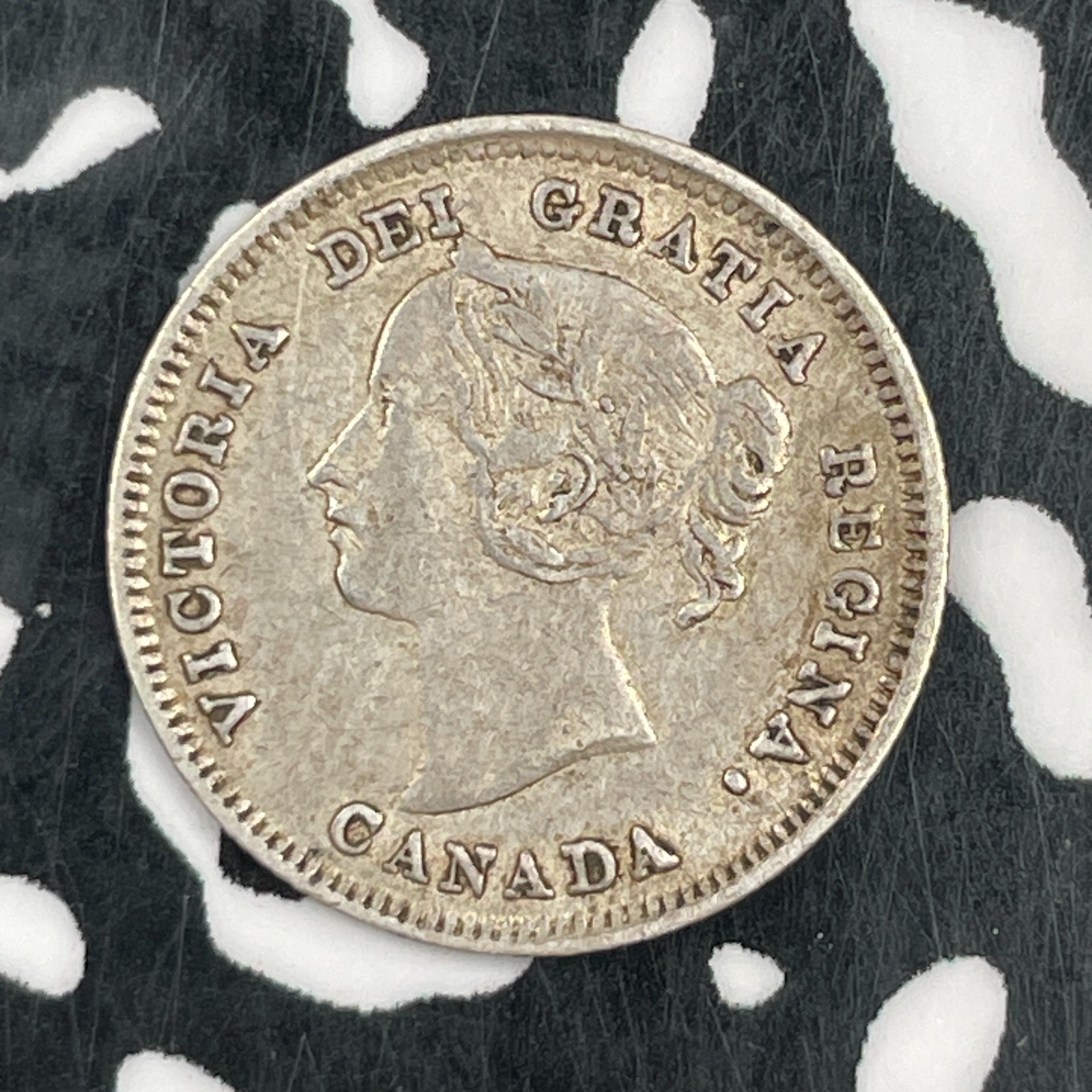 1890-H Canada 5 Cents Lot#F7446 Silver! Nice!