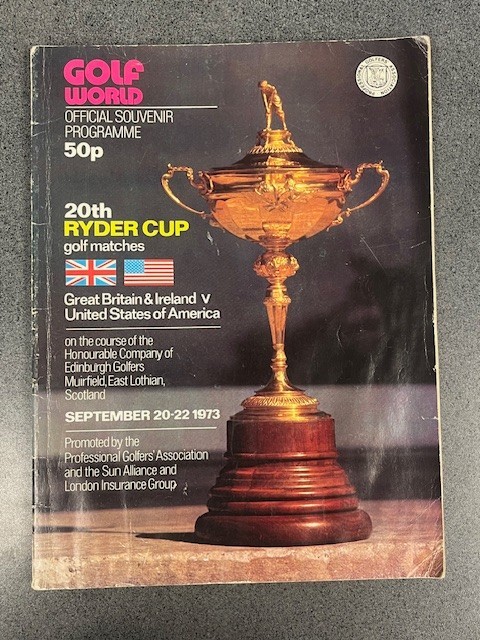 1973 Ryder Cup Program