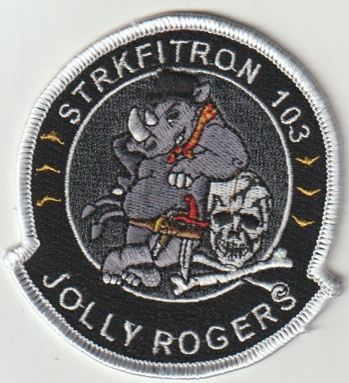 Strike Fighter Squadron 103 Jolly Rogers patch ship from Australia