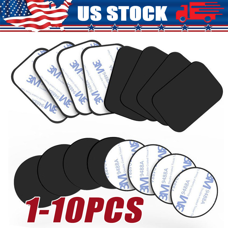 Metal Plates Adhesive Sticker Replace For Magnetic Car Mount Phone Holder lot