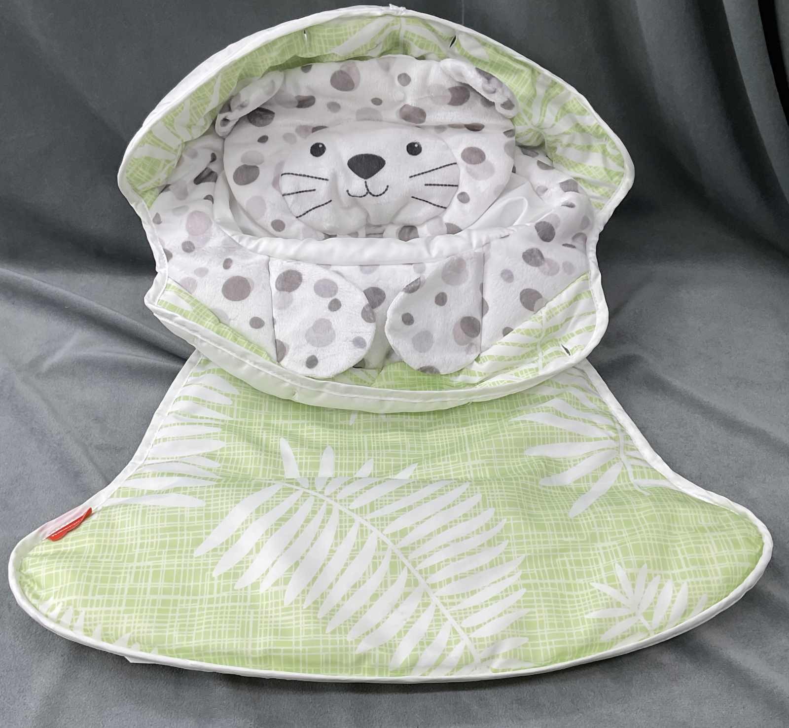 Fisher Price Sit Me Up Floor Seat Snow Leopard Replacement Part Fabric Cover