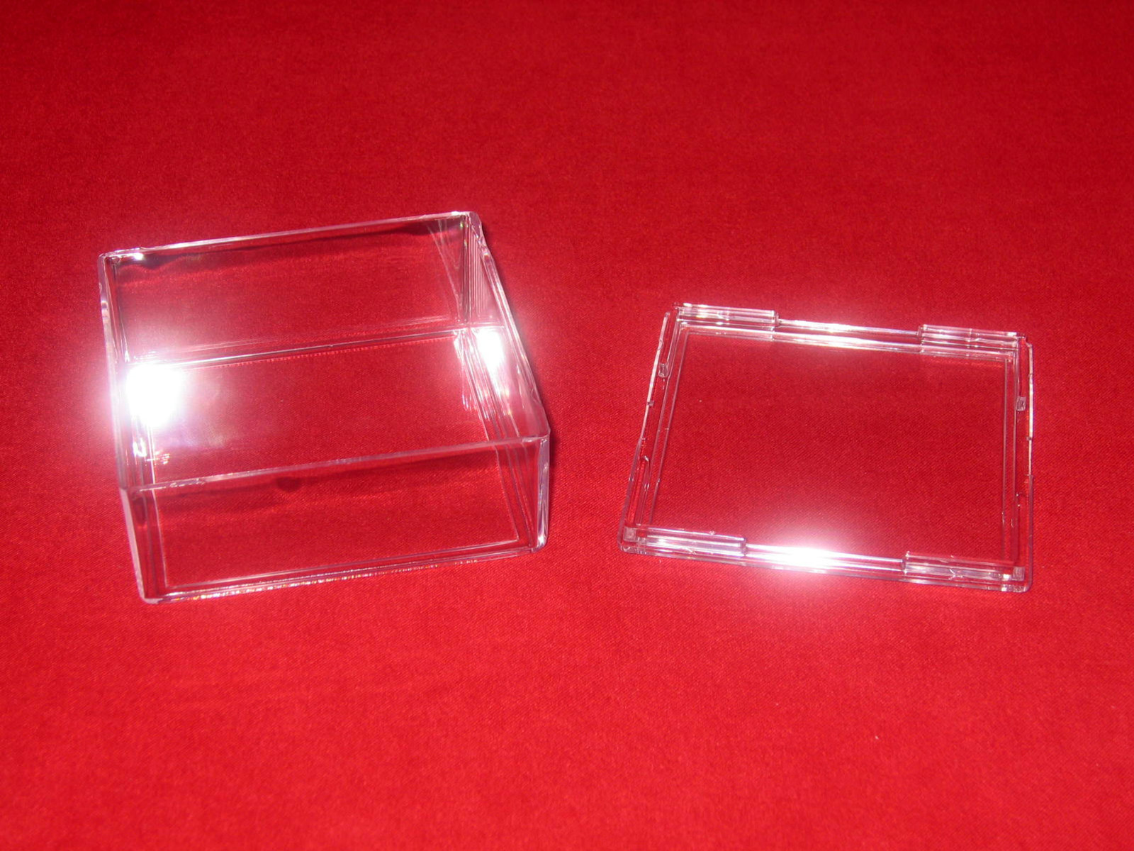 *Hockey Puck Holder Display Case Square Stackable/Regulation Size NHL