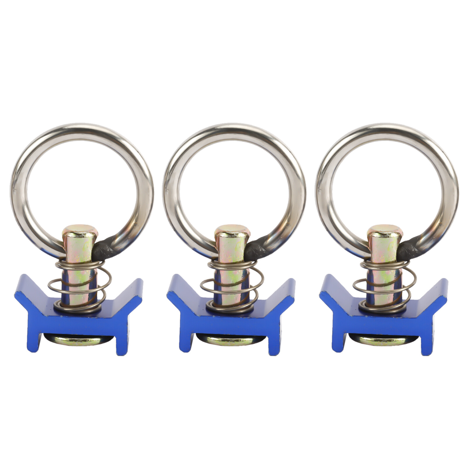20PACK L-Track Single Stud Fitting with Round Ring Tie Down 4,000lb Capacity
