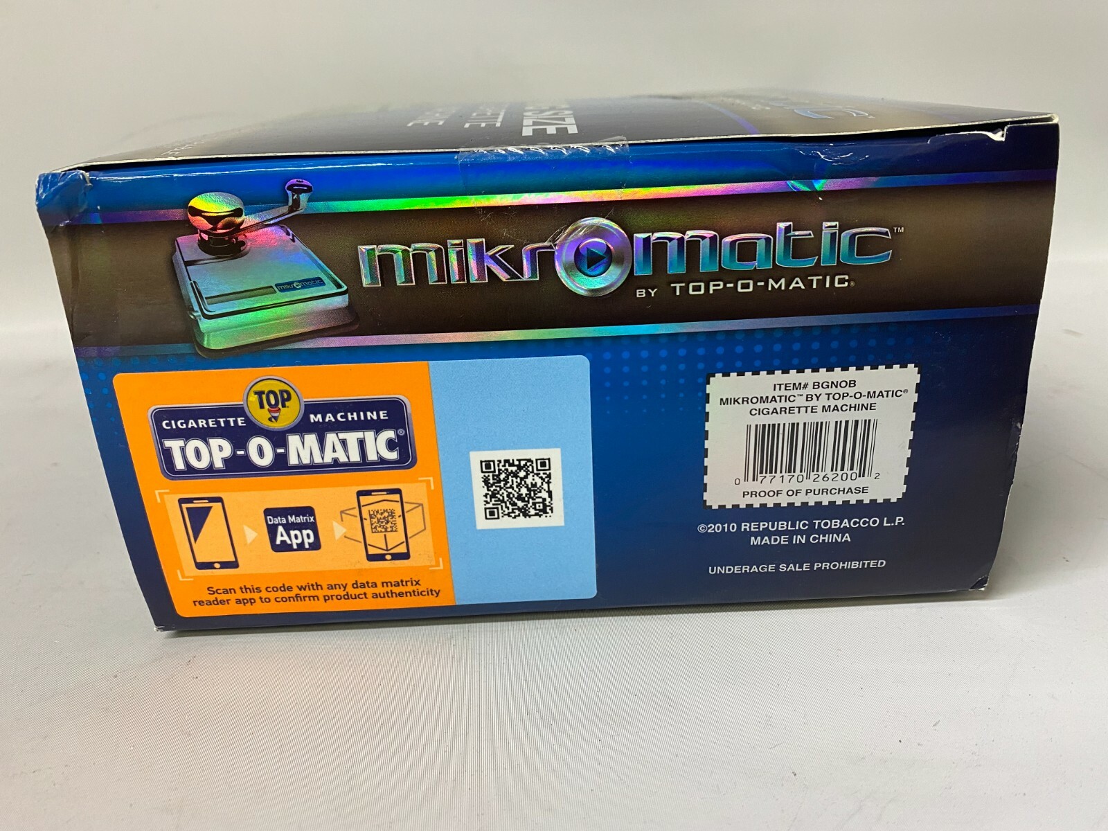 TOP-O-MATIC Mikromatic King Size Cigarette Machine - NEW