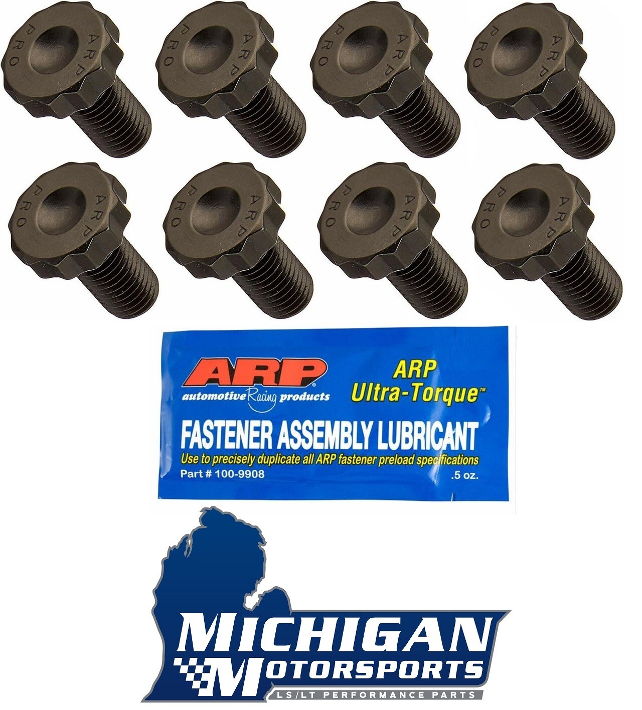 Set of 8 ARP 244-2901 Flexplate Bolts for LSA & Gen V LT LT1 LT4 L83 L86 L84 L8T