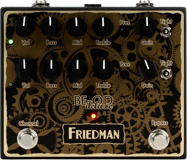 Friedman BE-OD Deluxe Dual Overdrive Pedal - Clockworks Edition Sweetwater