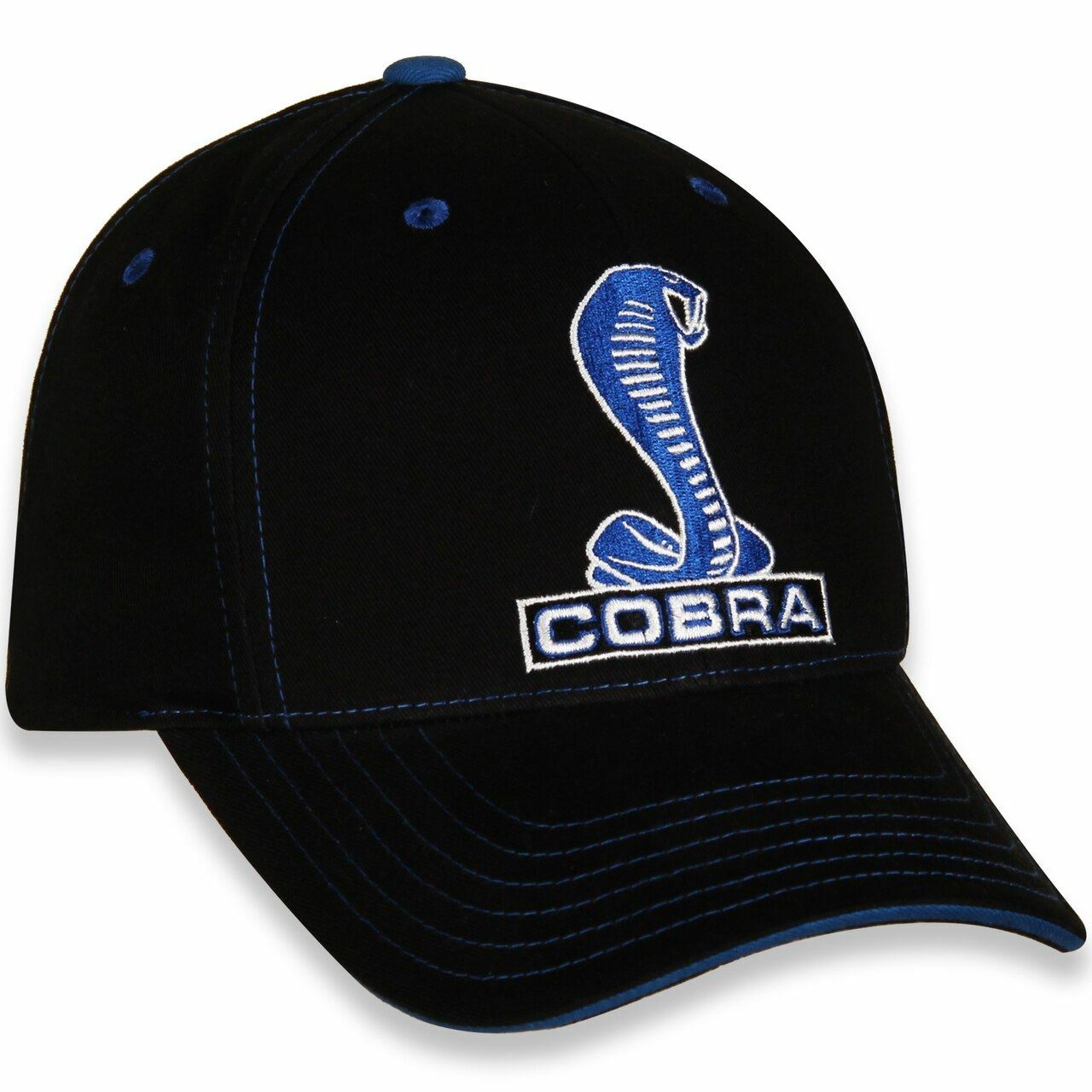 Shelby / SVT Cobra Mustang Hat - Black/Blue/White * High Quality * Free USA Ship