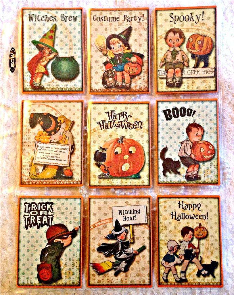 Halloween Kids~9 Pocket Pen Pal~Cards only~No Protector~#10~judysjemscrafts