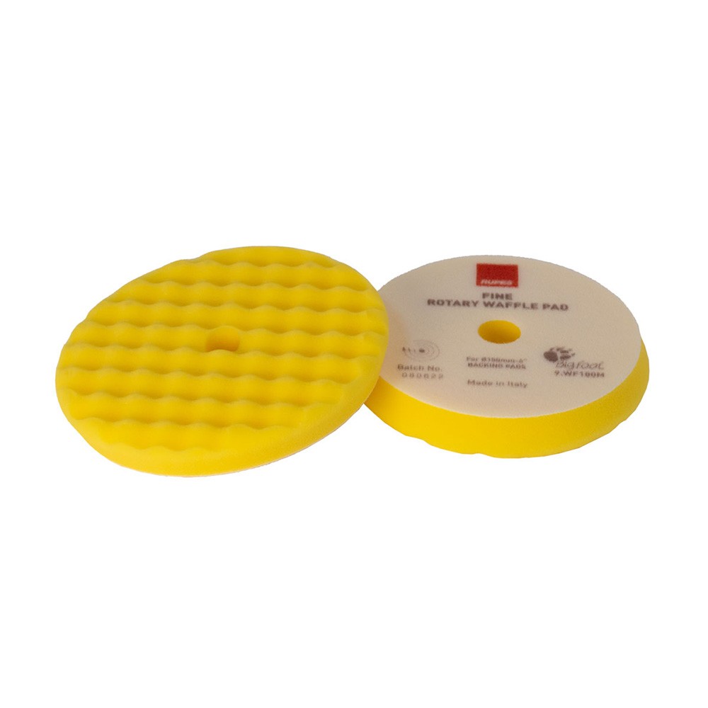 RUPES  Waffle Fine Polishing Pad f/Rotary Polishers 180mm - Yellow 9.WF180M U...