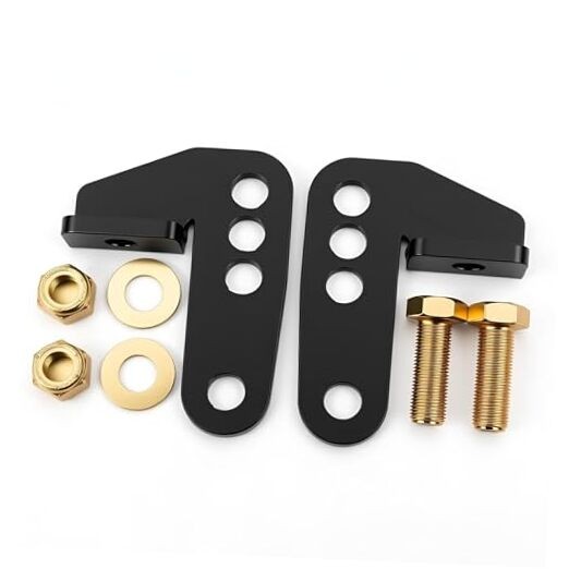 Adjustable 1"-3" Rear Lowering Harley Motorcycle Kit For 2005-2013 black#5