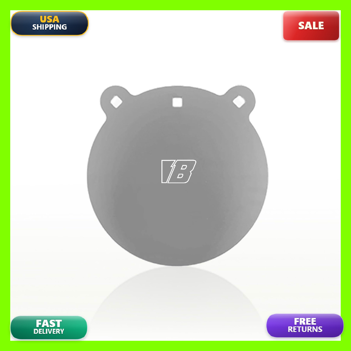 Bash Brands Bash Target Supply Ar500/Ar550 Laser Cut Steel Plate Round Or