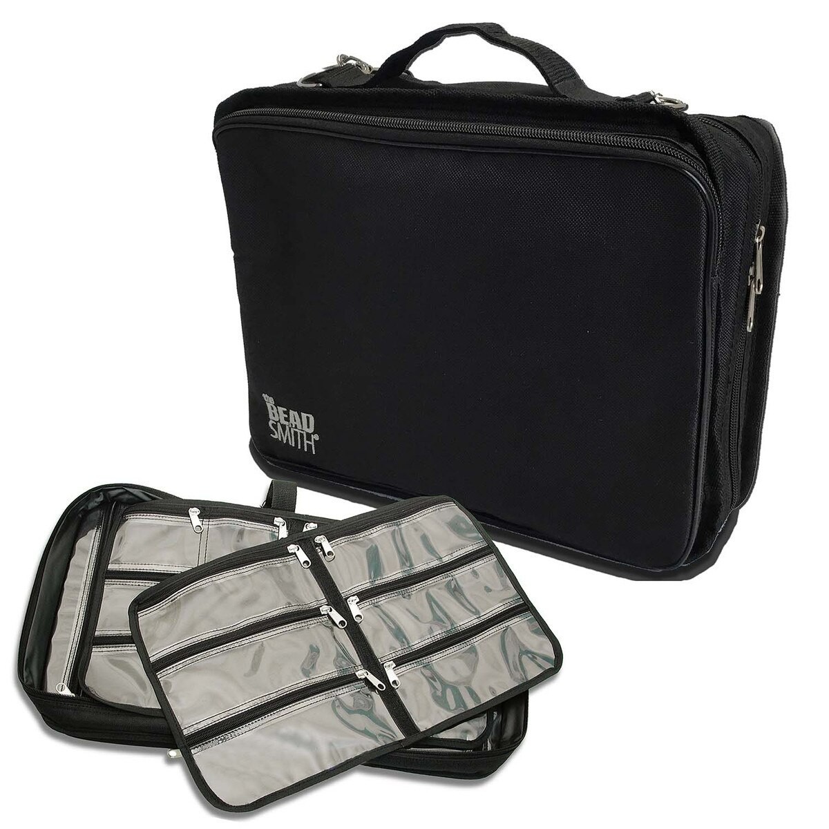 The Beadsmith Crafter’s Tote with Removable Pocket Pages for Beading BAG2)