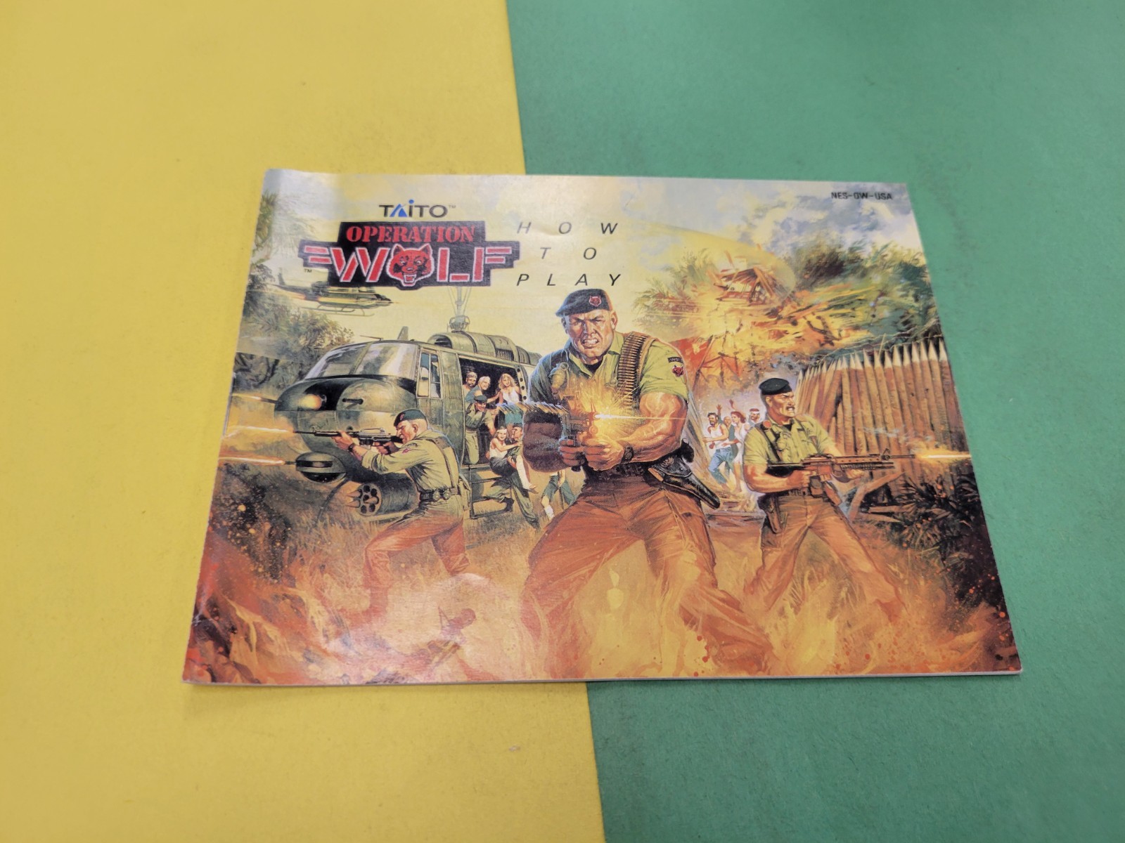 Nintendo NES Manual Only Operation Wolf