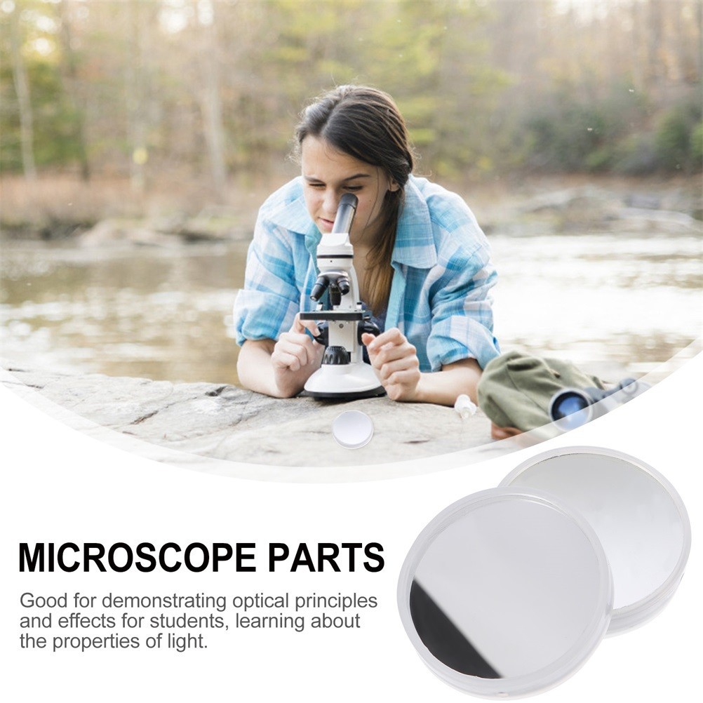 4 Pcs Reflecting Mirror Biological Microscope Reflector Accessories