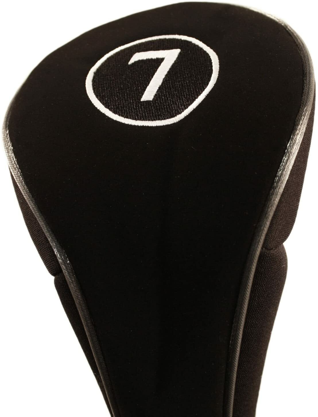 NEW BLACK NEOPRENE ZIPPER #7 FAIRWAY WOOD GOLF CLUB HEADCOVER HEAD COVER COVERS