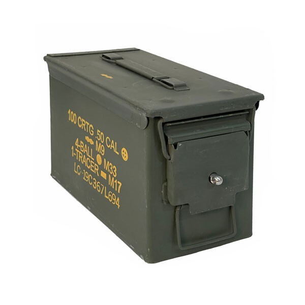 Ammo Can M2A1 aka 50 Cal can Grade 1 US Military Surplus w/Locking Hardware