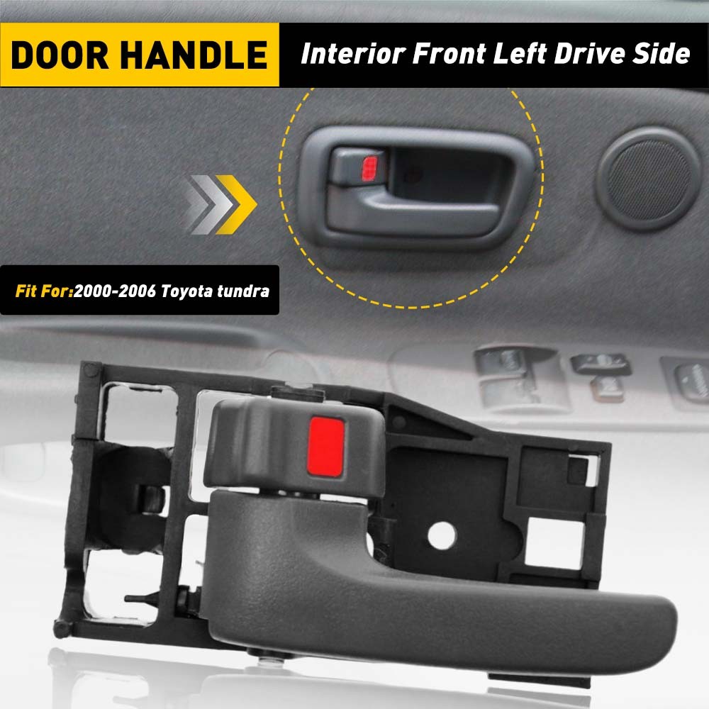 Inside Interior Door Handle Gray Driver LH For 2000-2006 Toyota Tundra Front LH