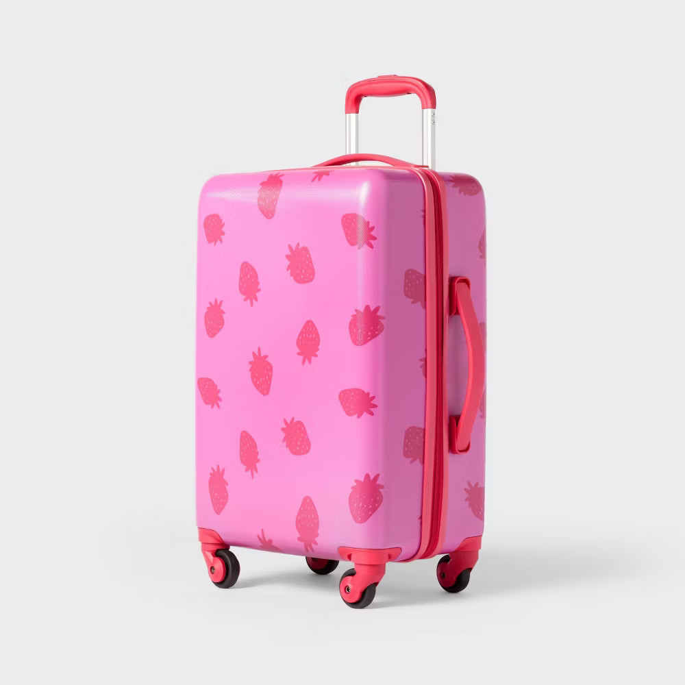 Kids' Hardside Carry On Spinner Suitcase Strawberry - Cat & Jack️