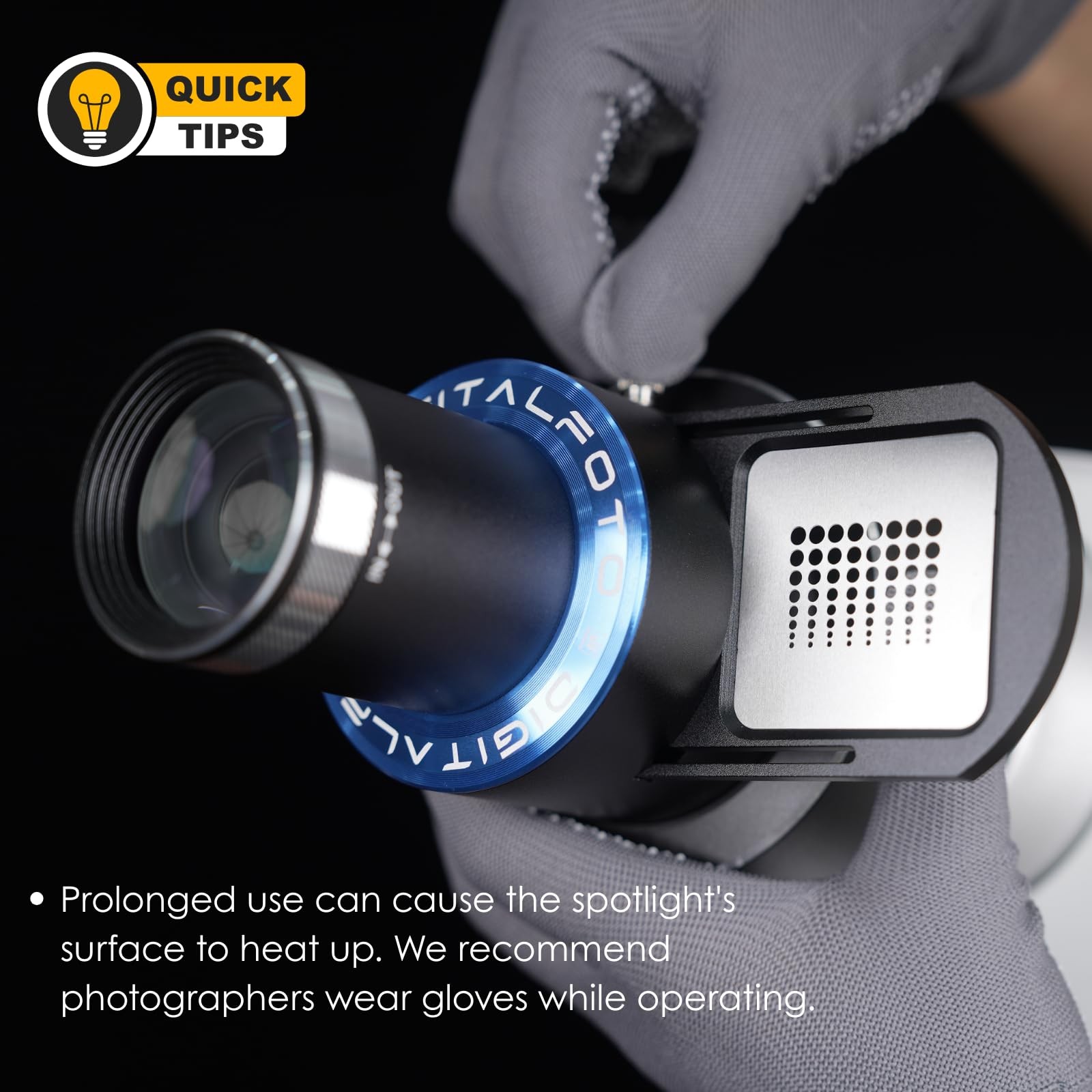 Bowens Mount Projector Attachment,Spotlight Conical Optical Snoot kit for Flash