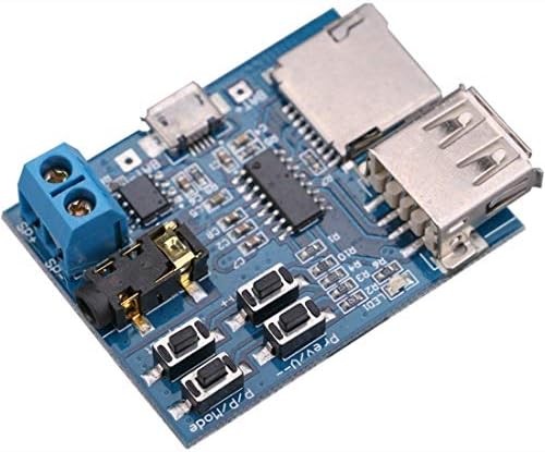2pcs TF Card U Disk Play MP3 Decoder Player Module with Audio Amplifier Audio De