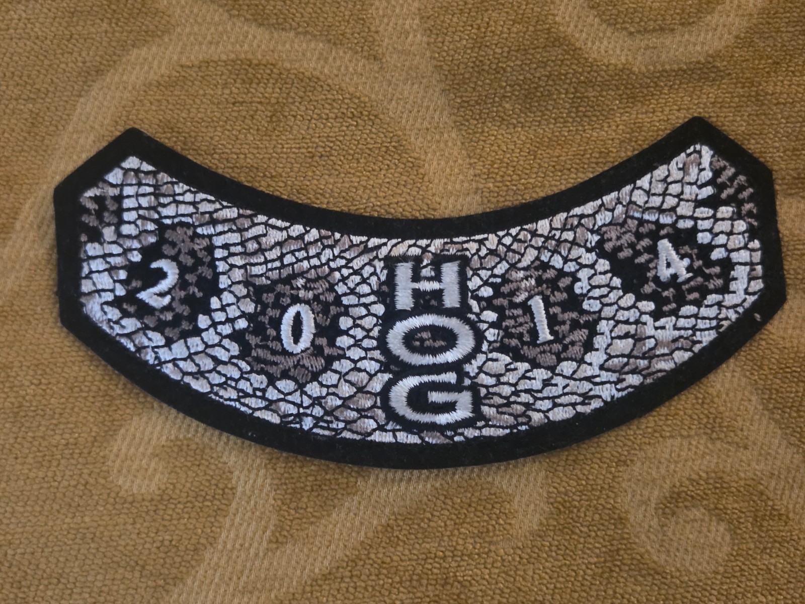 Harley Owners Group H.O.G. 2014 Annual Membership Rocker Patch Embroidered