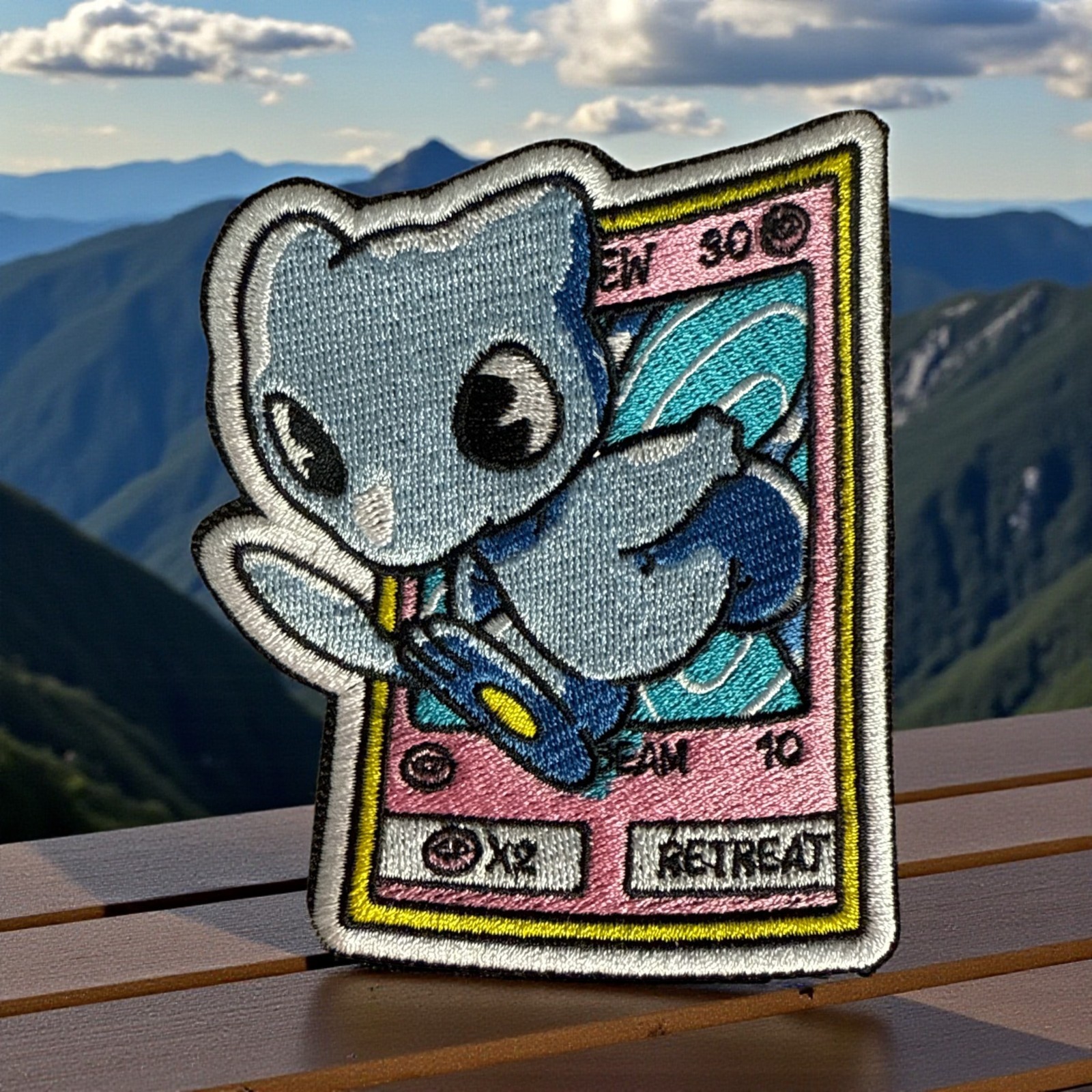 Pokemon Shining Mew Embroidery Patch Multi Sizes 4-6"