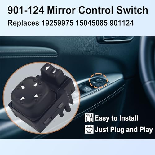Power Mirror Switch for 1999 2000 2001 2002 Silverado 2000-2002 GMC Sierra